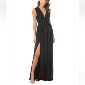 NWOT Dress The Population Jaclyn Maxi Dress Black